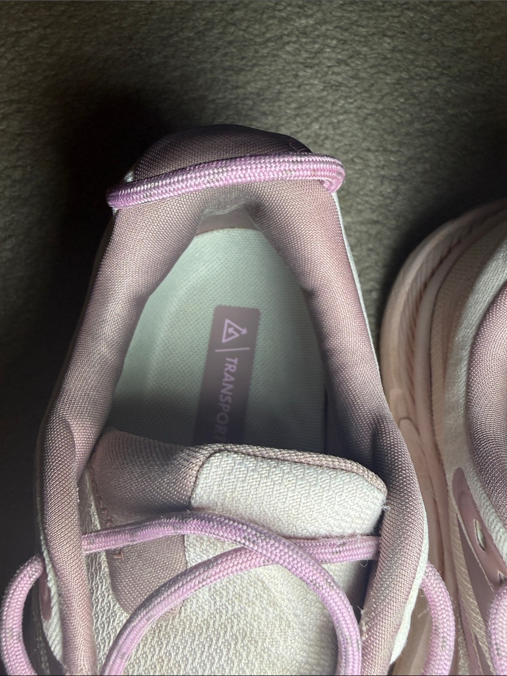 Hoka Transport Women's Light Pink and Lavender Hiking Shoes - Picture 14 of 15